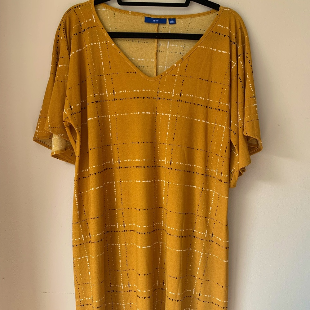 Apt 9 Gold Dress, L
